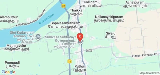Srinivasa Subbaraya Polytechnic College, Nagapattinam Map