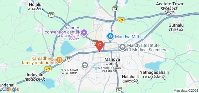 PES College of Science Arts and Commerce, Mandya Map