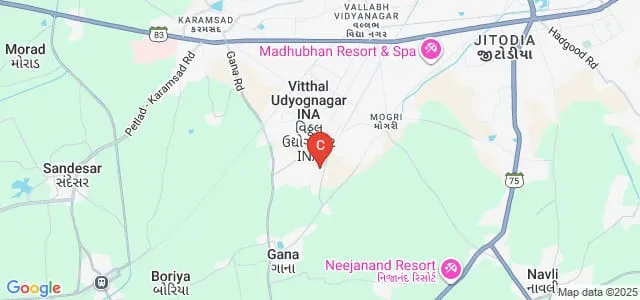 CZ Patel College of Business and Management, Anand Map