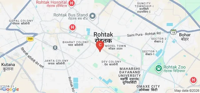 State Institute for Rehabilitation Training and Research, Rohtak Map