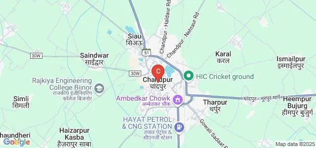 Shanti Niketan Institute of Technology, Bijnor Map