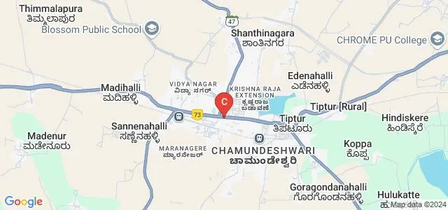 Government First Grade College, Tiptur Map