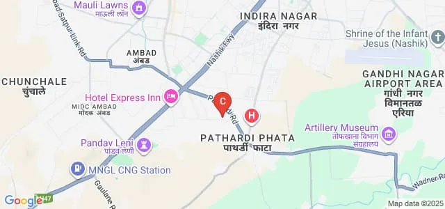GD Sawant Arts Commerce Science and BCS College, Nashik Map