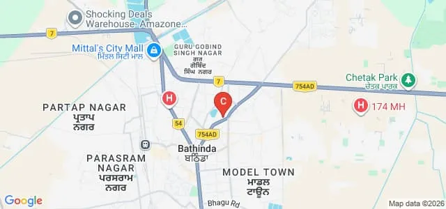 DAV College, Bathinda Map