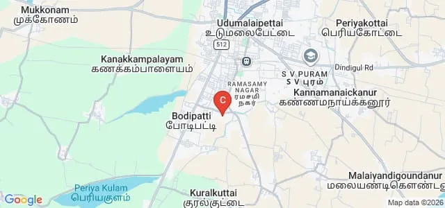 Government Arts College, Udumalpet Map