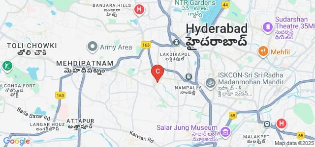 Anwarul Uloom College of Pharmacy, Hyderabad Map