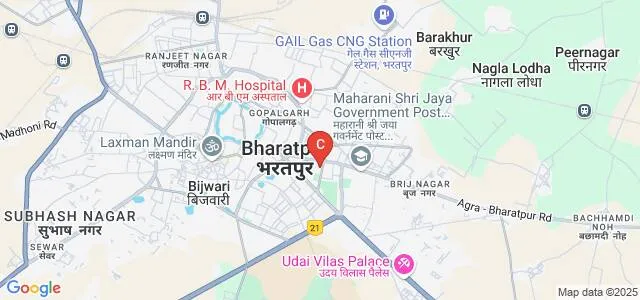 Shri Balaji Degree College, Bharatpur Map