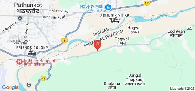 Vaishno College of Engineering, Kangra Map