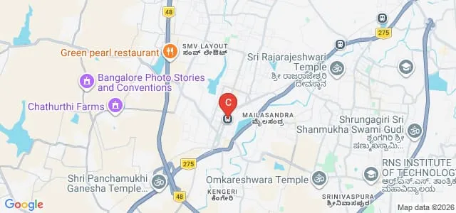 Padmashree Institute of Management and Sciences, Bangalore Map