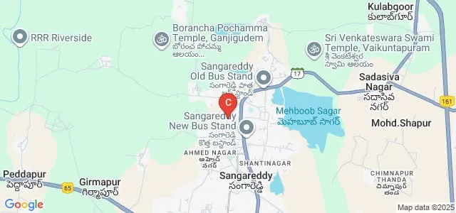 Telangana Tribal Welfare Residential Law College for Men, Sangareddy Map