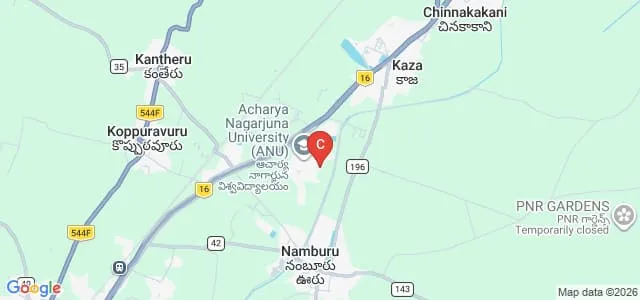Acharya Nagarjuna University College of Pharmaceutical Sciences, Guntur Map