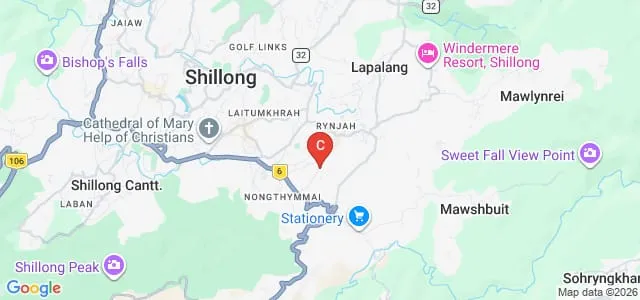 St Dominics College, Shillong Map