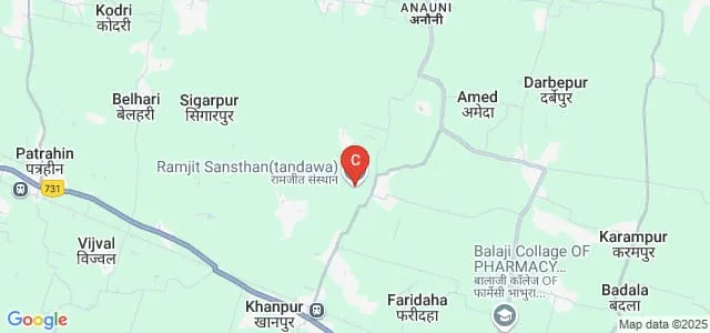 Ramjeet Sansthan, Tandwa, Ghazipur Map