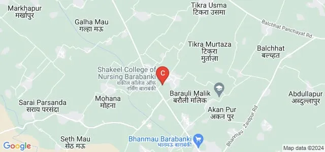 Shakeel College of Nursing, Barabanki Map