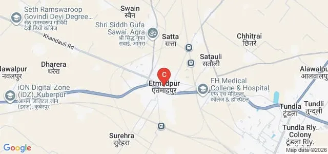 Vaidhya Bhoop Singh Institute of Pharmacy, Agra Map