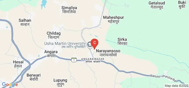 Faculty of Legal Studies, Usha Martin University, Ranchi Map