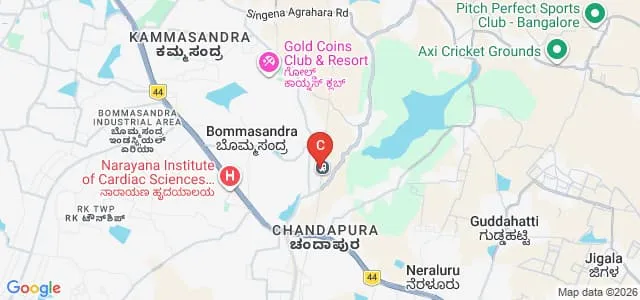 St Peter's Institute of Higher Education and Research, Off Campus, Bangalore Map