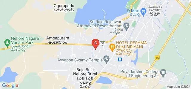 Sree Venkateswara College of Science and Technology, Nellore Map