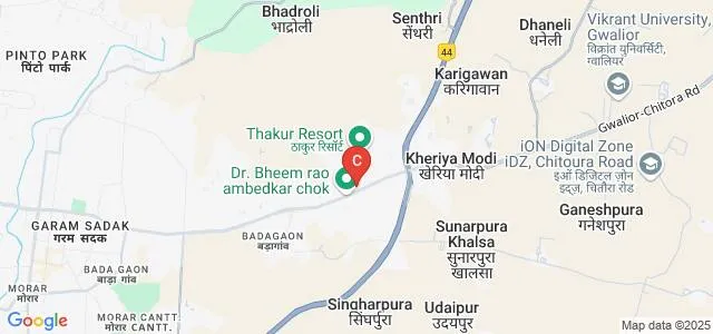 Preston College, Gwalior Map