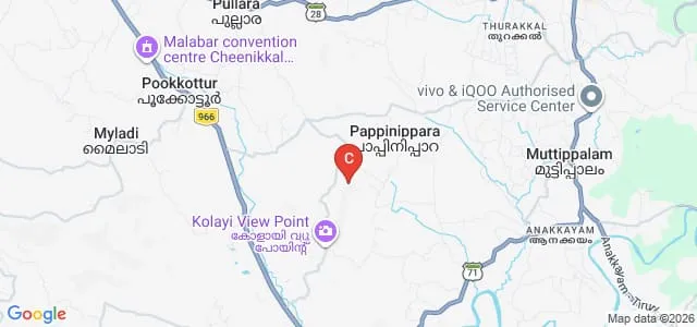 Ma'din Arts and Science College, Malappuram Map