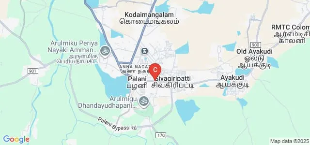 Bhaarath College of Nursing, Palani Map
