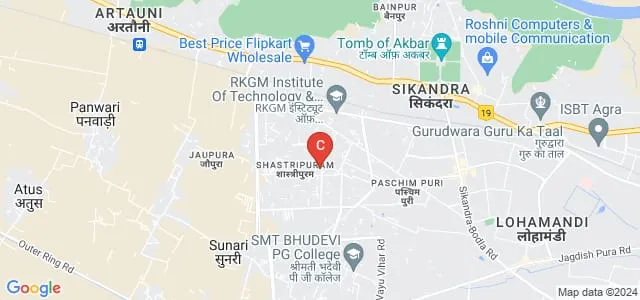 Maa Durga College, Agra Map