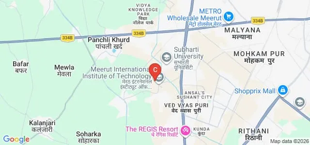 Meerut International Institute of Teachers, Meerut Map
