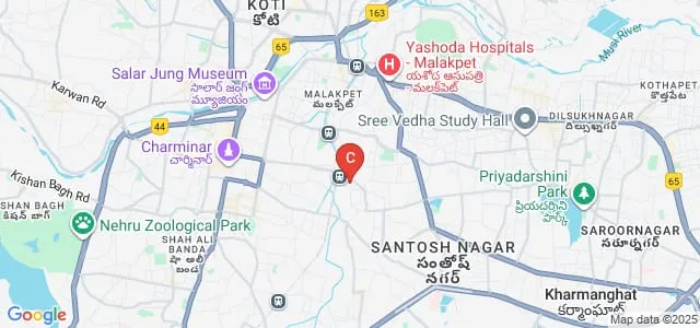 Islamia Junior Degree and PG College, Hyderabad Map