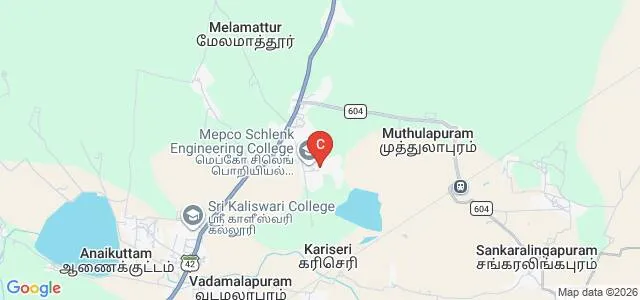 Mepco Schlenk Engineering College, Sivakasi Map