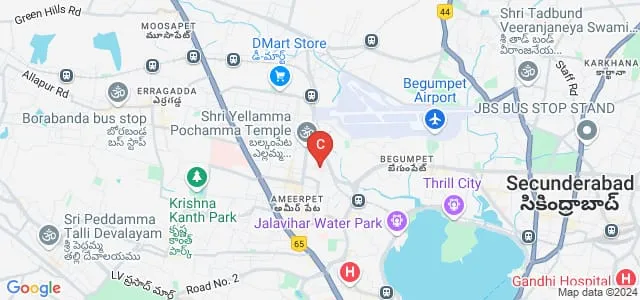 Gandhi Naturopathic Medical College, Hyderabad Map