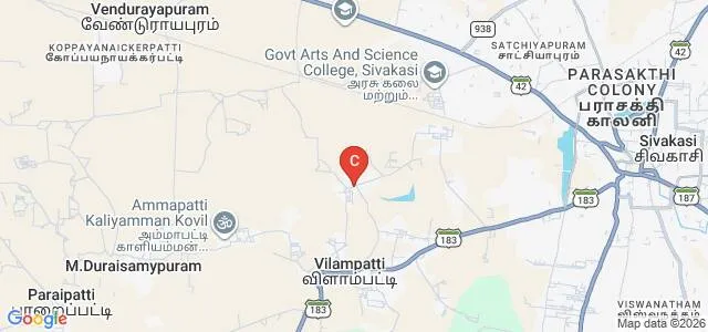 Ayya Nadar Janaki Ammal College, Virudhunagar Map