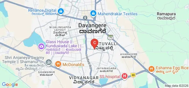 Sri Manjunatha Swamy First Grade College, Davangere Map