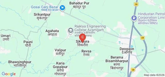 Rajkiya Engineering College, Azamgarh Map