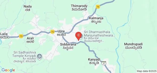 Sri Dharmasthala Manjunatheshwara Institute of Technology, Ujire Map