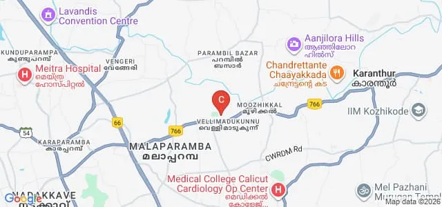 JDT Islam College of Pharmacy, Kozhikode Map