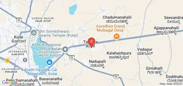 Sri Devraj Urs College of Nursing, Kolar Map