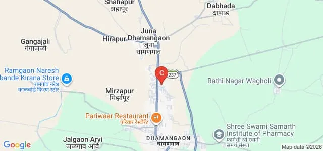 Dhamangaon Education Society's College of Engineering and Technology, Dhamangaon Rly Map