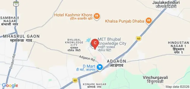 MET's Institute of D Pharmacy, Nashik Map
