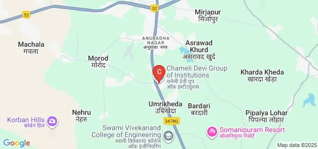 Chameli Devi Institute of Pharmacy, Indore Map