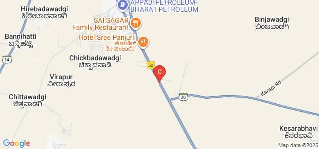 CV Charantimath Rural Polytechnic, Hunagund Map