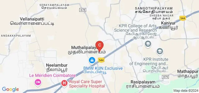 Maharaja Institute of Technology, Coimbatore Map