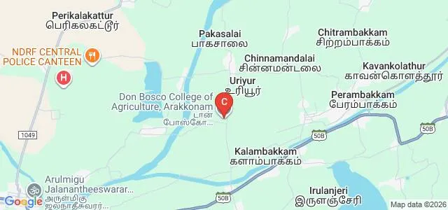 Don Bosco College of Agriculture, Vellore Map