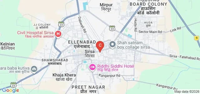 Rashoba College of Education, Sirsa Map