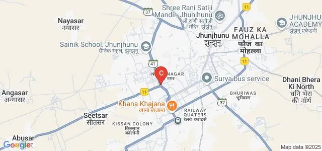Vinit Kissan College, Jhunjhunu Map