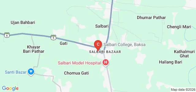 Salbari College, Salbari Map