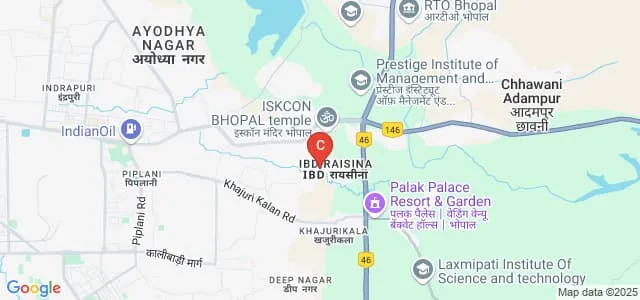 NRI Vidyadayini Institute of Science Management and Technology, Bhopal Map