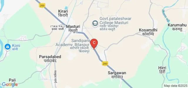 Sandipani Academy, Bilaspur Map