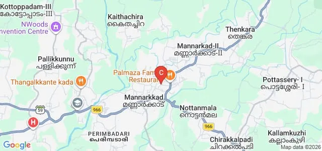 Najath Arts and Science College, Palakkad Map