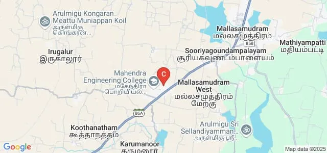 Mahendra Institute of Engineering and Technology, Tiruchengode Map