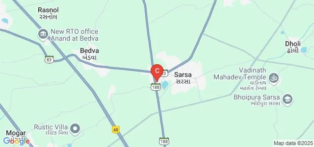 Sat Kaival College of Pharmacy, Sarsa Map
